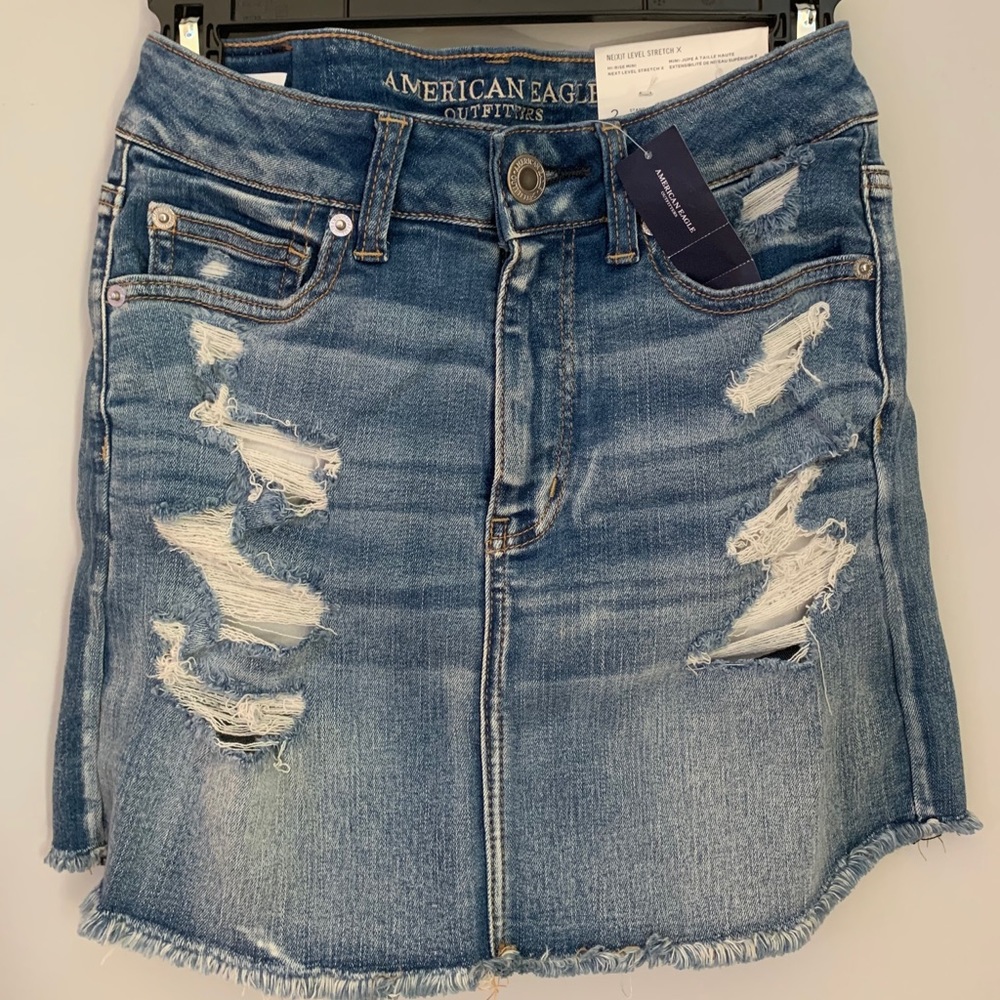 American Eagle Next Level Stretch Jean Skirt